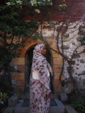 Floral Printed Chiffon Abaya